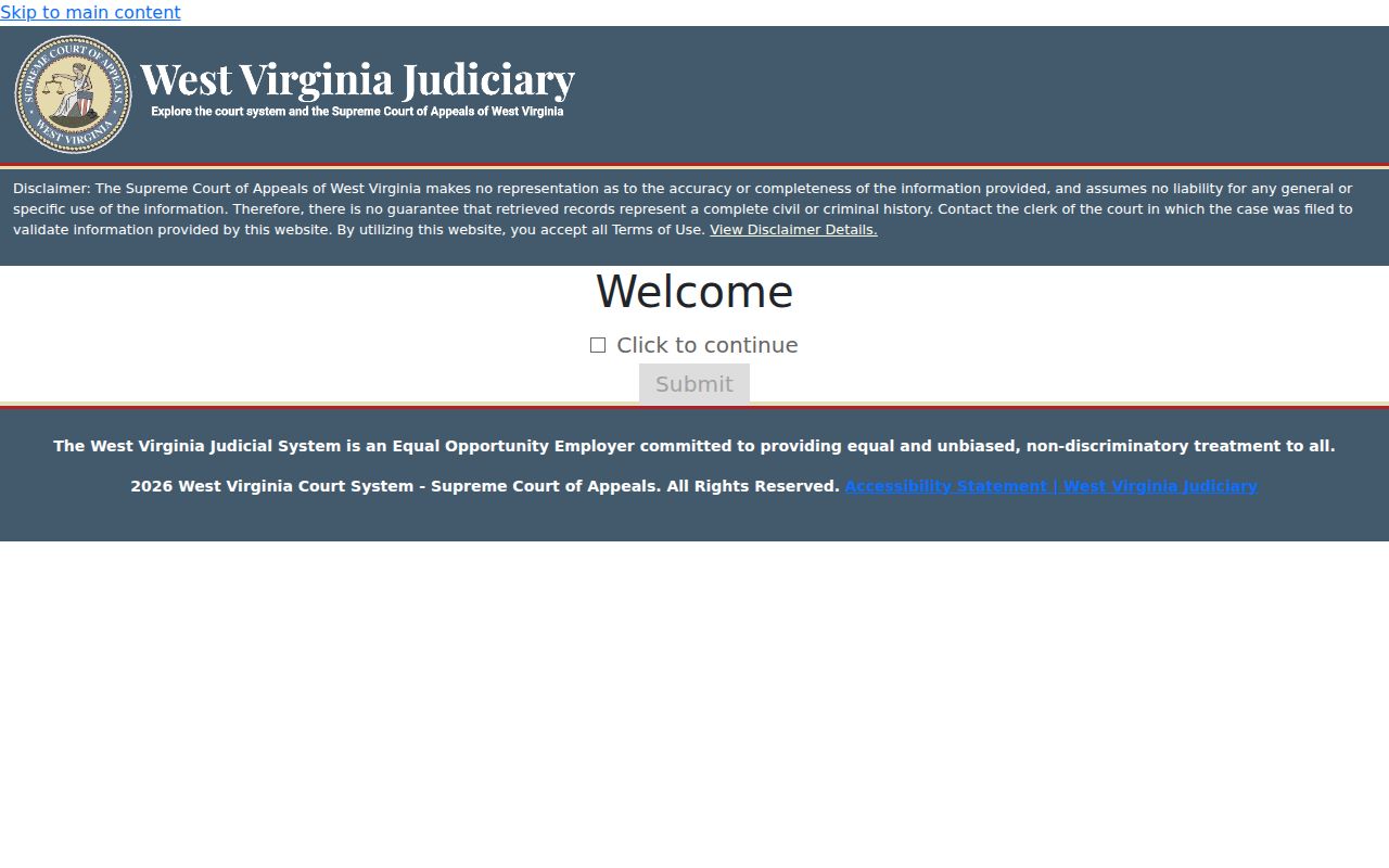 Magistrate Court Record Search entry for Wood County resident lookup